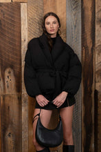 Load image into Gallery viewer, WAIST TIE PUFFER JACKET
