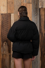 Load image into Gallery viewer, WAIST TIE PUFFER JACKET
