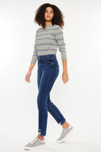 Load image into Gallery viewer, DARK SHARKBITE HEM DENIM
