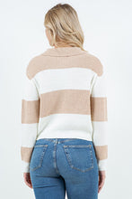 Load image into Gallery viewer, COLLARED GOLD BUTTON CARDI
