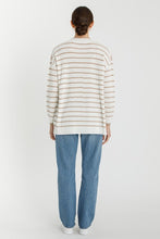 Load image into Gallery viewer, TAUPE STRIPED CARDIGAN
