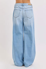 Load image into Gallery viewer, MIDRISE DISTRESSED WIDE LEG DENIM
