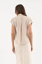 Load image into Gallery viewer, SS STRIPED BUTTON UP
