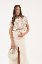 Load image into Gallery viewer, SS STRIPED BUTTON UP
