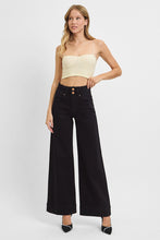 Load image into Gallery viewer, HIGH RISE ANKLE WIDE DOUBLE BUTTON JEANS
