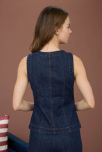 Load image into Gallery viewer, DENIM BUTTON DOWN VEST
