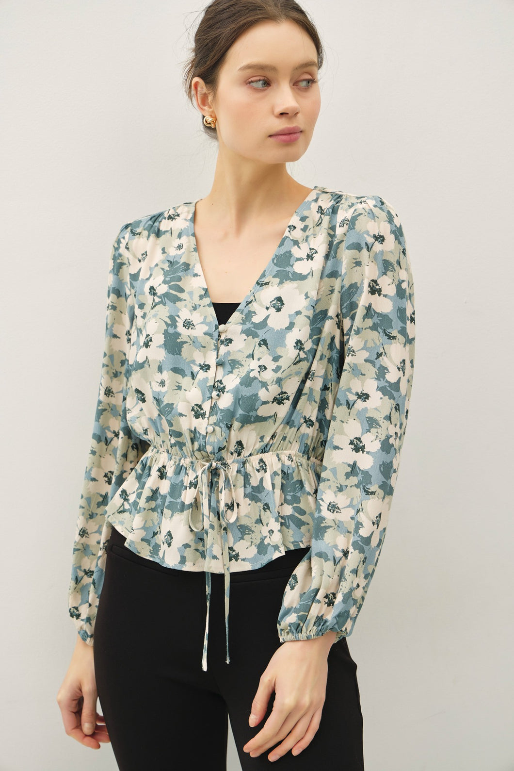 BOHO FLORAL PRINT TOP