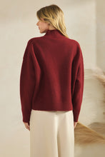 Load image into Gallery viewer, THE BORDEAUX COZY KNIT SWEATER
