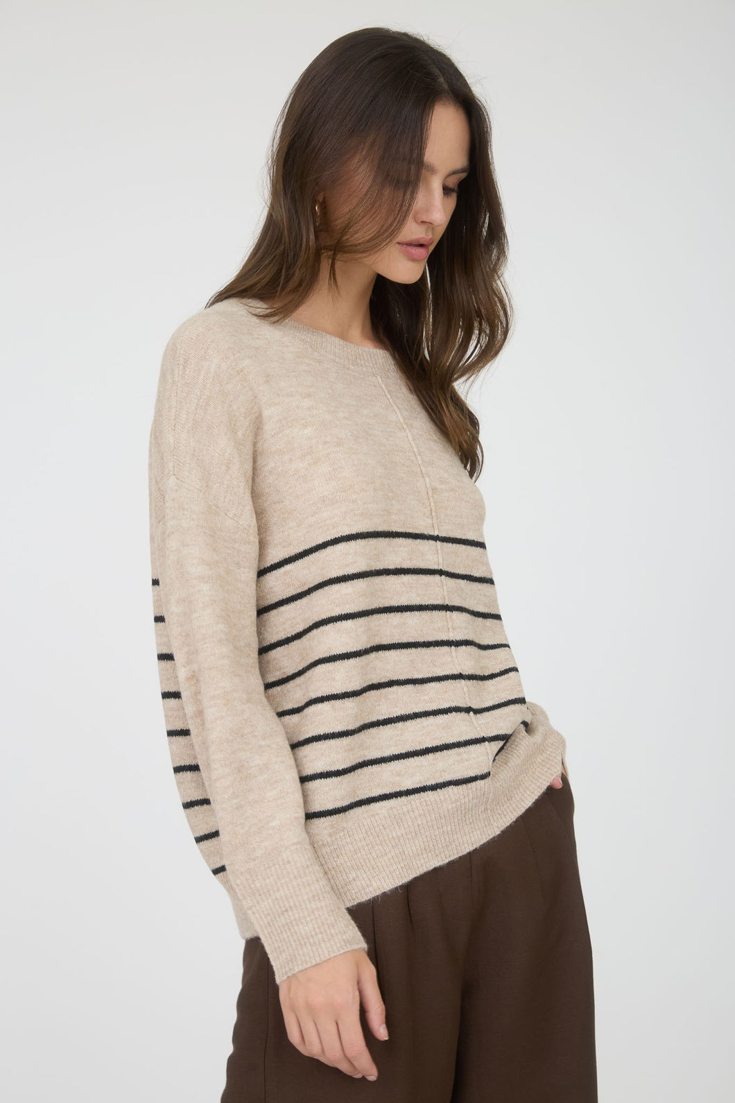 STRIPE SWEAM KNIT SWEATER