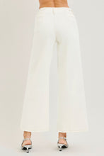Load image into Gallery viewer, HIGH RISE ANKLE WIDE PANTS CREAM
