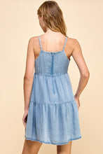 Load image into Gallery viewer, TENCEL DENIM TIERED MAXI DRESS
