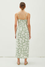 Load image into Gallery viewer, FLORAL MAXI LINEN DRESS
