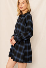 Load image into Gallery viewer, MIDNIGHT PLAID DRESS
