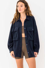 Load image into Gallery viewer, MIDNIGHT NAVY OVERSIZED JACKET

