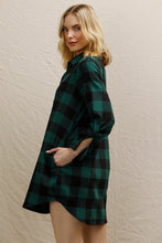 Load image into Gallery viewer, FOREST NIGHT PLAID DRESS
