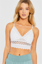 Load image into Gallery viewer, COTTON EYELET BRALETTE
