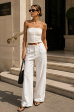Load image into Gallery viewer, SOFT RIBBED BUTTON FRONT TUBE TOP
