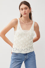 Load image into Gallery viewer, DEEP V CROCHET TANK
