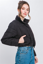 Load image into Gallery viewer, SNAP CLOSURE PUFFER JACKET
