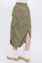 Load image into Gallery viewer, OLIVE PARACHUTE SKIRT
