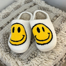Load image into Gallery viewer, Yellow smiley slippers
