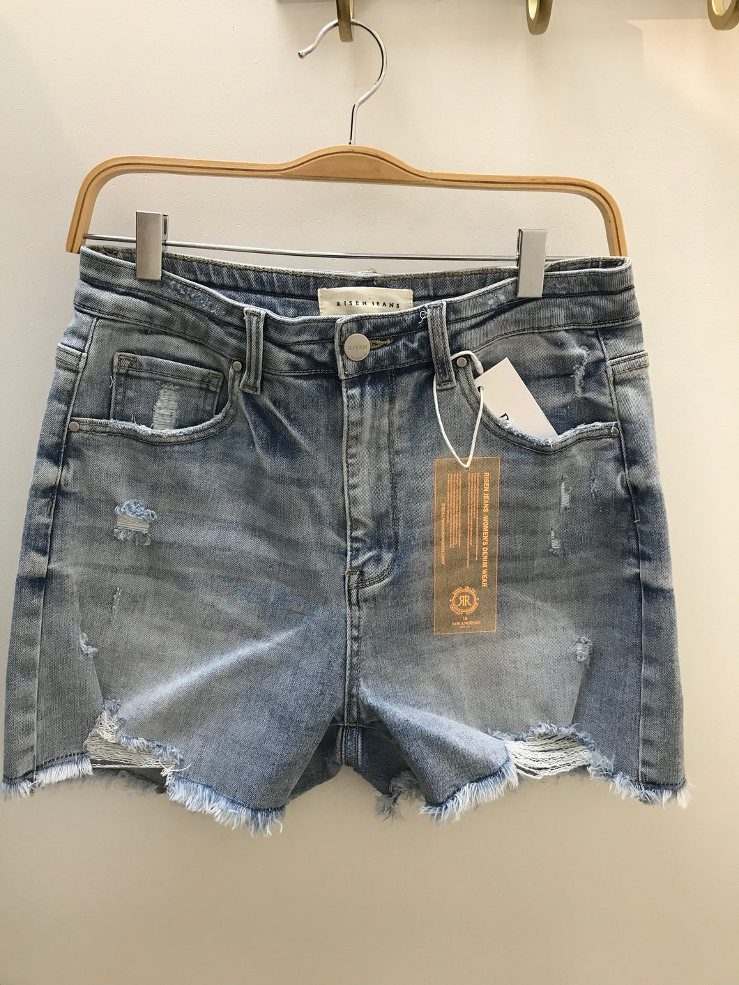 HIGH STRETCH DENIM SHORTS
