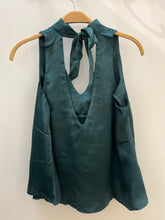 Load image into Gallery viewer, GREEN SATIN HALTER TANK
