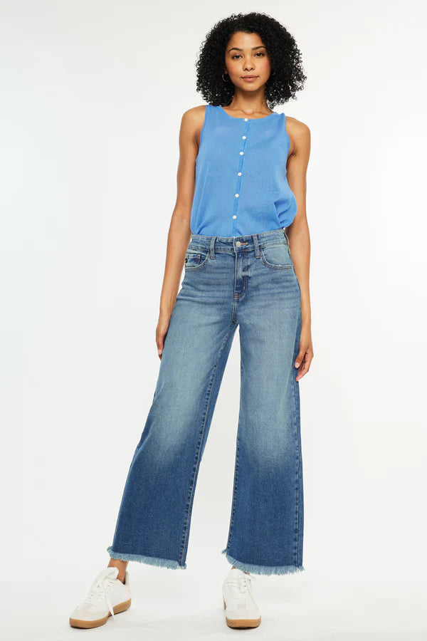 JESSIE HIGH RISE CROPPED WIDE LEG