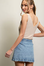 Load image into Gallery viewer, DENIM MINI SKIRT
