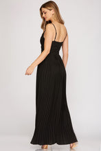 Load image into Gallery viewer, PLEATED CAMI MAXI DRESS
