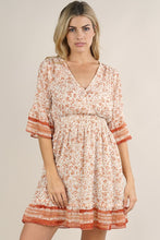 Load image into Gallery viewer, AUTUMN BLOOM MINI DRESS
