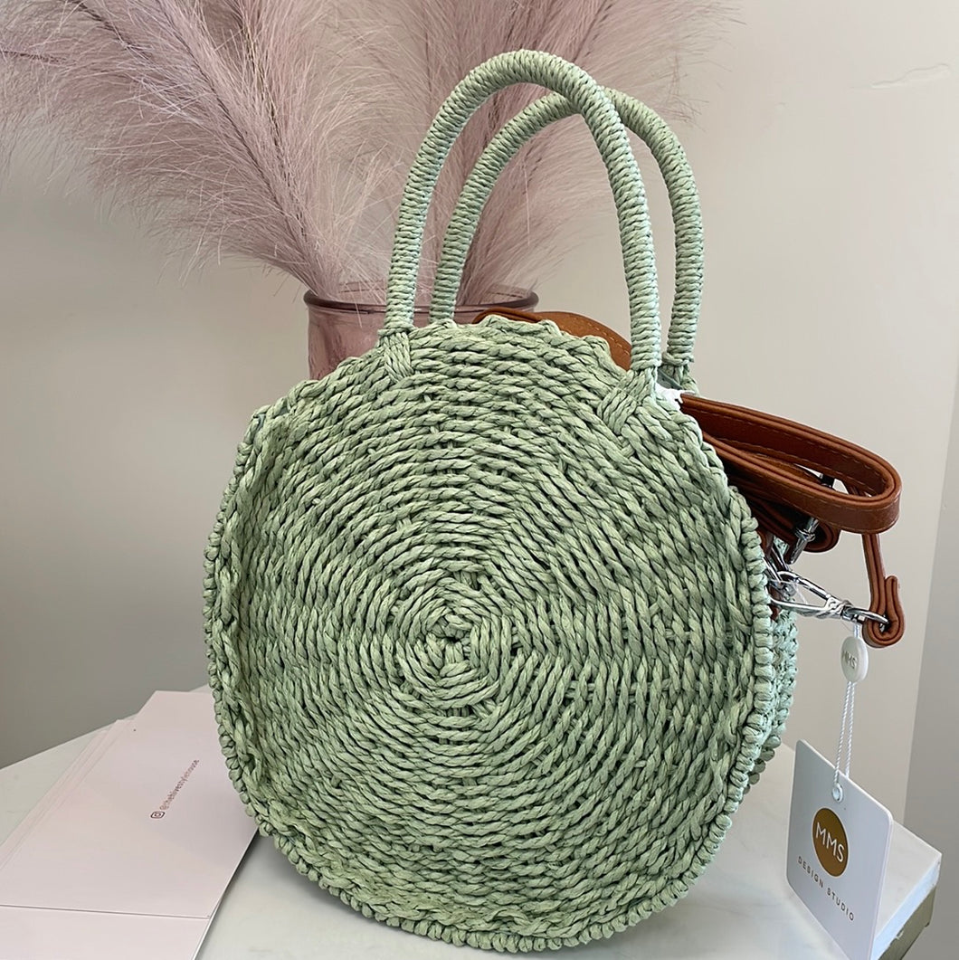 Woven Round Handbag