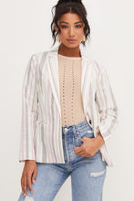 Load image into Gallery viewer, STRIPED LINEN BLAZER
