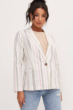 Load image into Gallery viewer, STRIPED LINEN BLAZER
