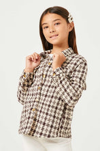 Load image into Gallery viewer, GIRLS HOUNDSTOOTH SHACKET
