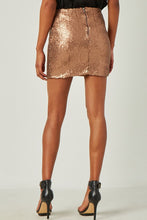 Load image into Gallery viewer, STRETCH SEQUIN MINI SKIRT
