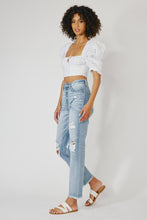 Load image into Gallery viewer, PAINT SPLATTER DISTRESSD DENIM
