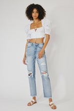 Load image into Gallery viewer, PAINT SPLATTER DISTRESSD DENIM
