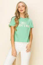 Load image into Gallery viewer, SMILE THERE&#39;S WINE GRAPHIC TEE
