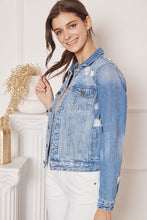 Load image into Gallery viewer, DISTRESSED DENIM JACKET
