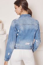 Load image into Gallery viewer, DISTRESSED DENIM JACKET

