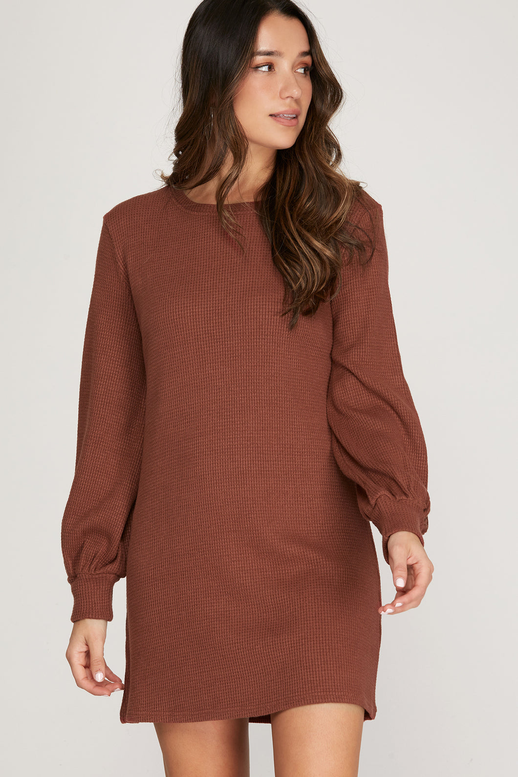 THERMAL KNIT DRESS THERMAL KNIT DRESS
