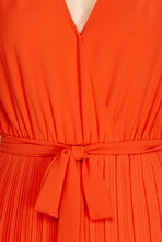 Load image into Gallery viewer, BURNT ORANGE PLEATED DRESS
